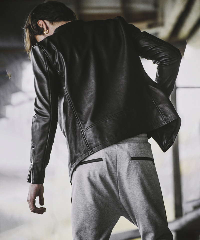 シープレザーシングルライダースJKT