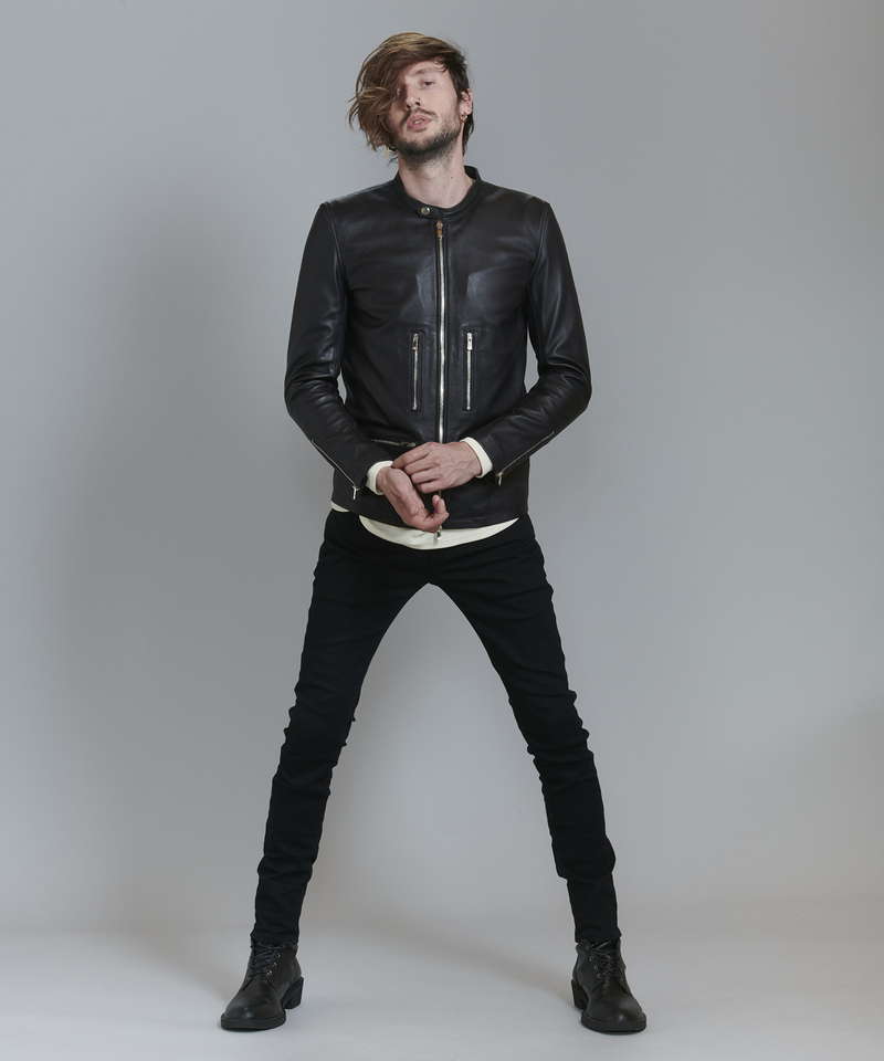 シープレザーシングルライダースJKT