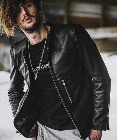 シープレザーシングルライダースJKT