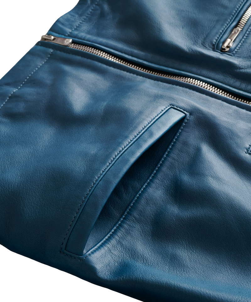 シープレザーシングルライダースJKT