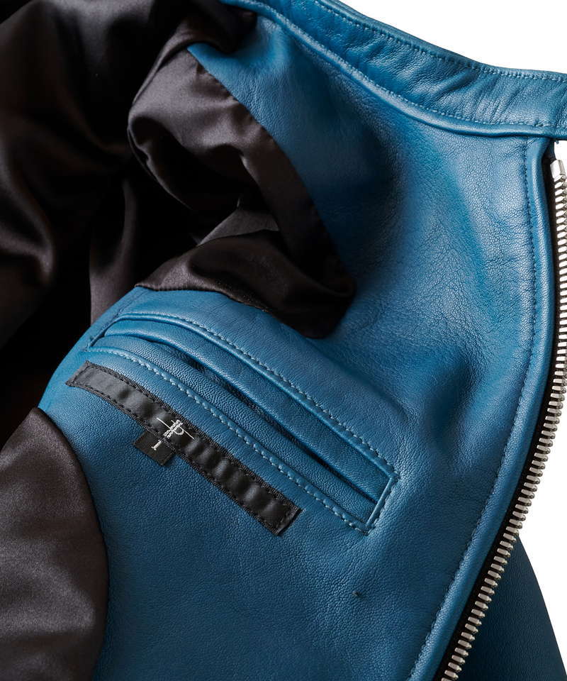シープレザーシングルライダースJKT