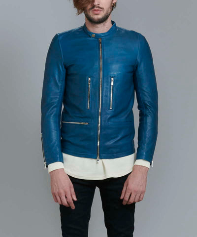 シープレザーシングルライダースJKT