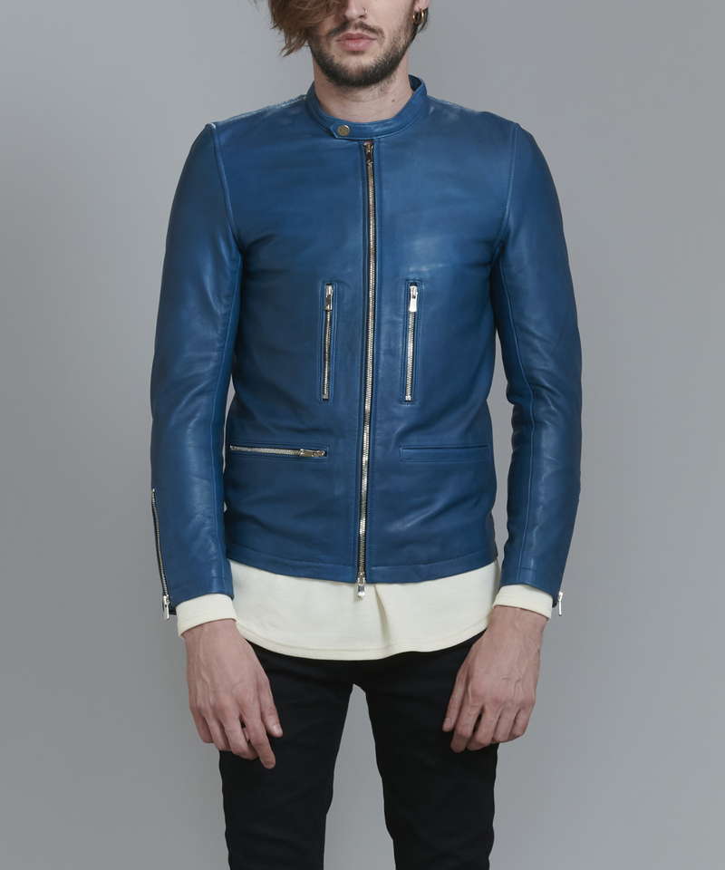 シープレザーシングルライダースJKT