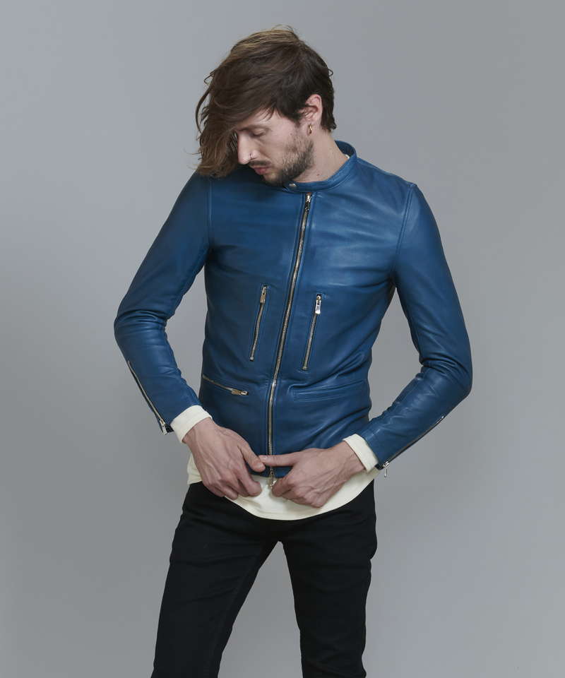 シープレザーシングルライダースJKT