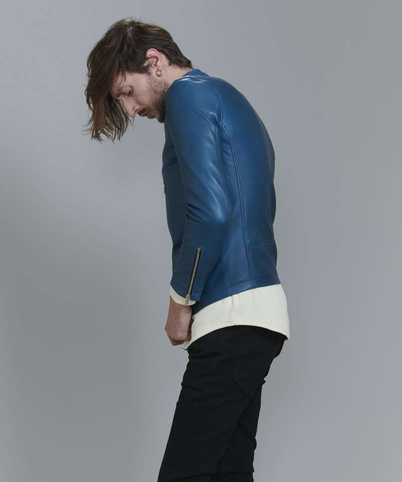 シープレザーシングルライダースJKT
