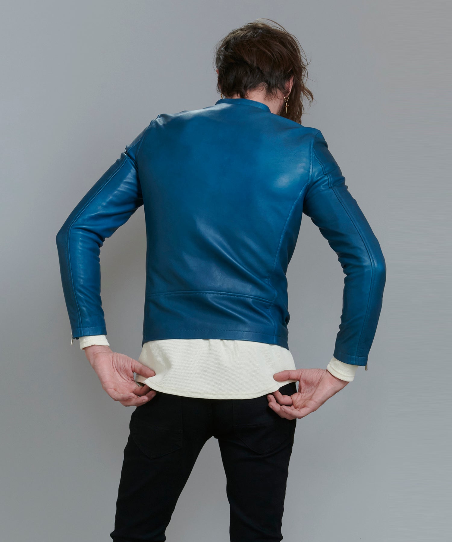 シープレザーシングルライダースJKT