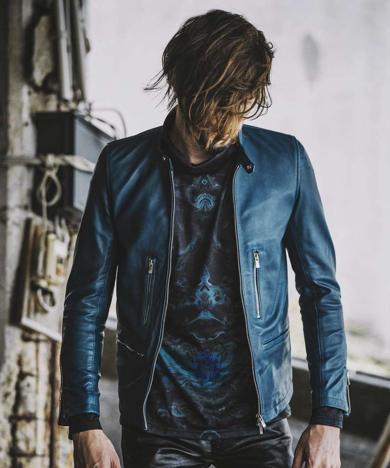 シープレザーシングルライダースJKT