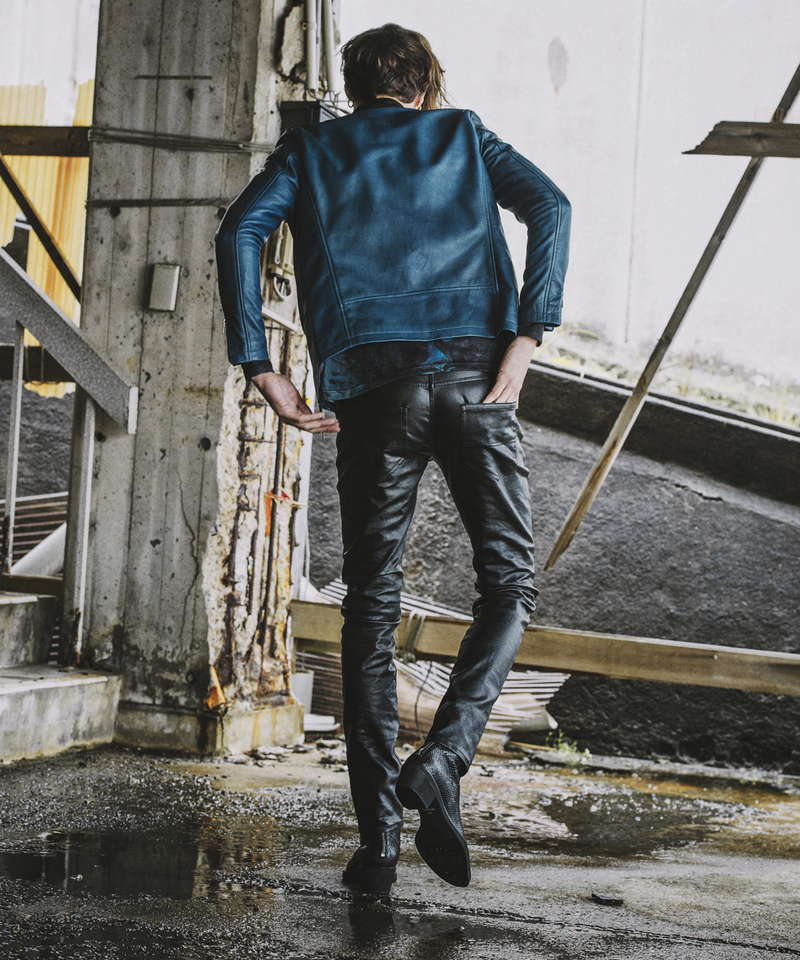 シープレザーシングルライダースJKT