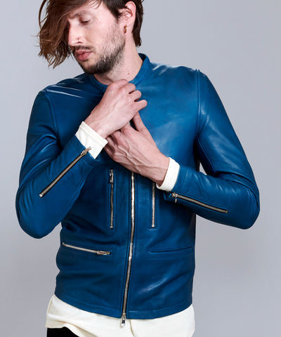 シープレザーシングルライダースJKT