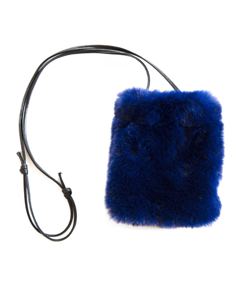 Eco fur mini shoulder bag