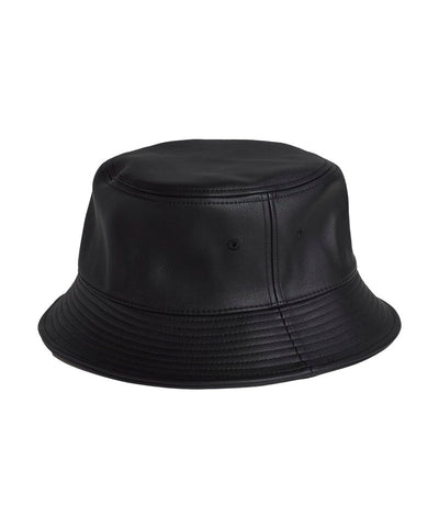 Synthetic leather bucket hat