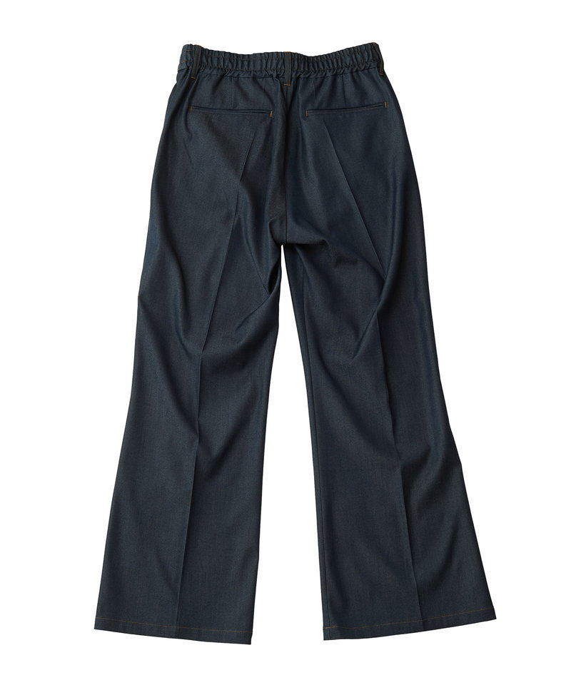 Tencel denim high waist wide leg pants