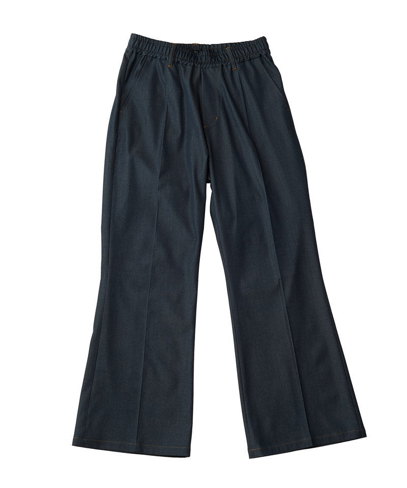 Tencel denim high waist wide leg pants