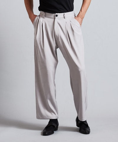 Easy Tuck Wide Trousers