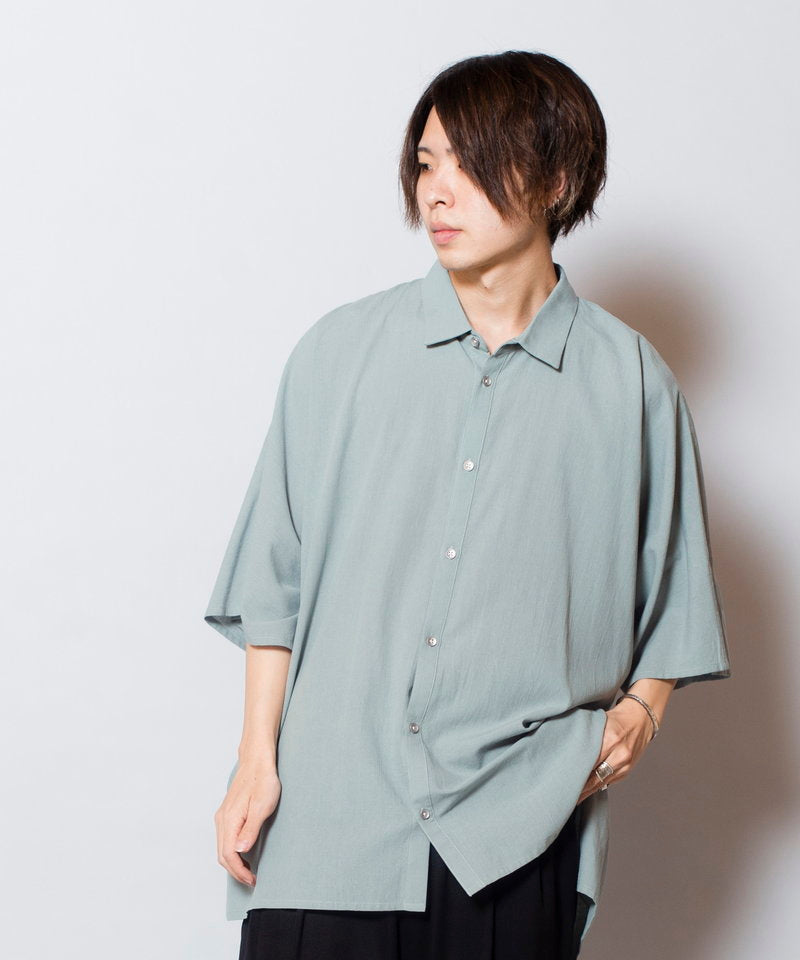 Linen touch dolman sleeve BIG-SH