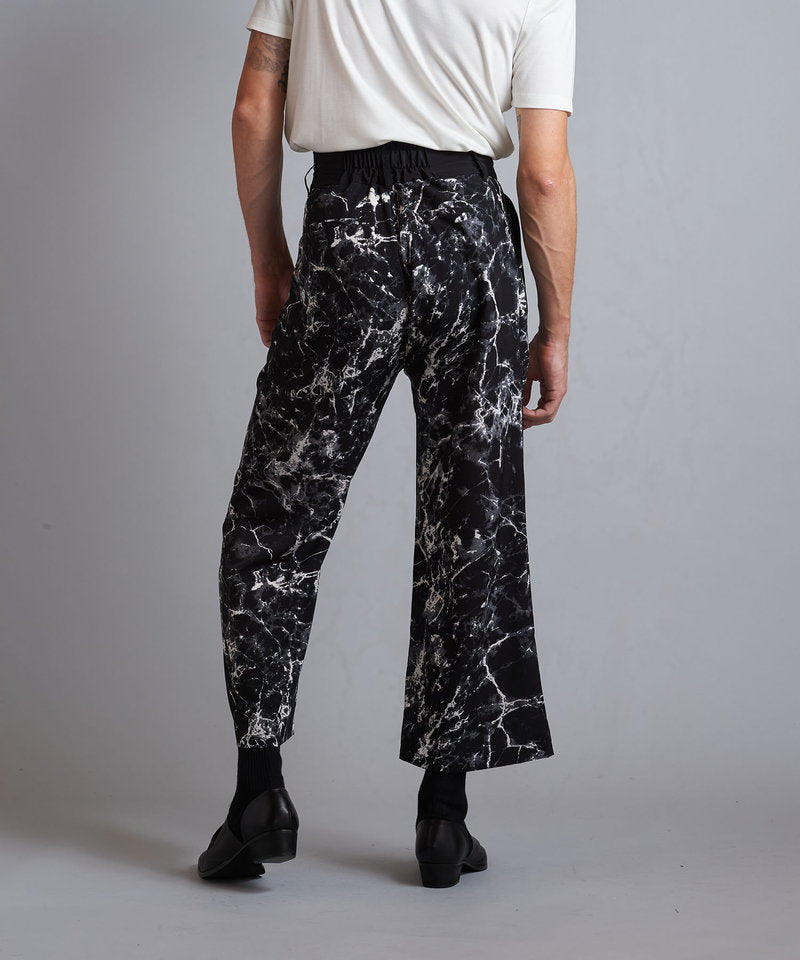 High waist tuck baggy pants