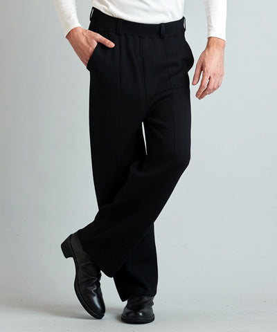 Cool touch knit baggy trousers