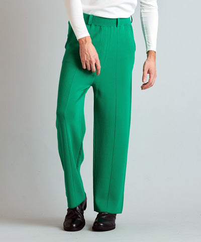 Cool touch knit baggy trousers