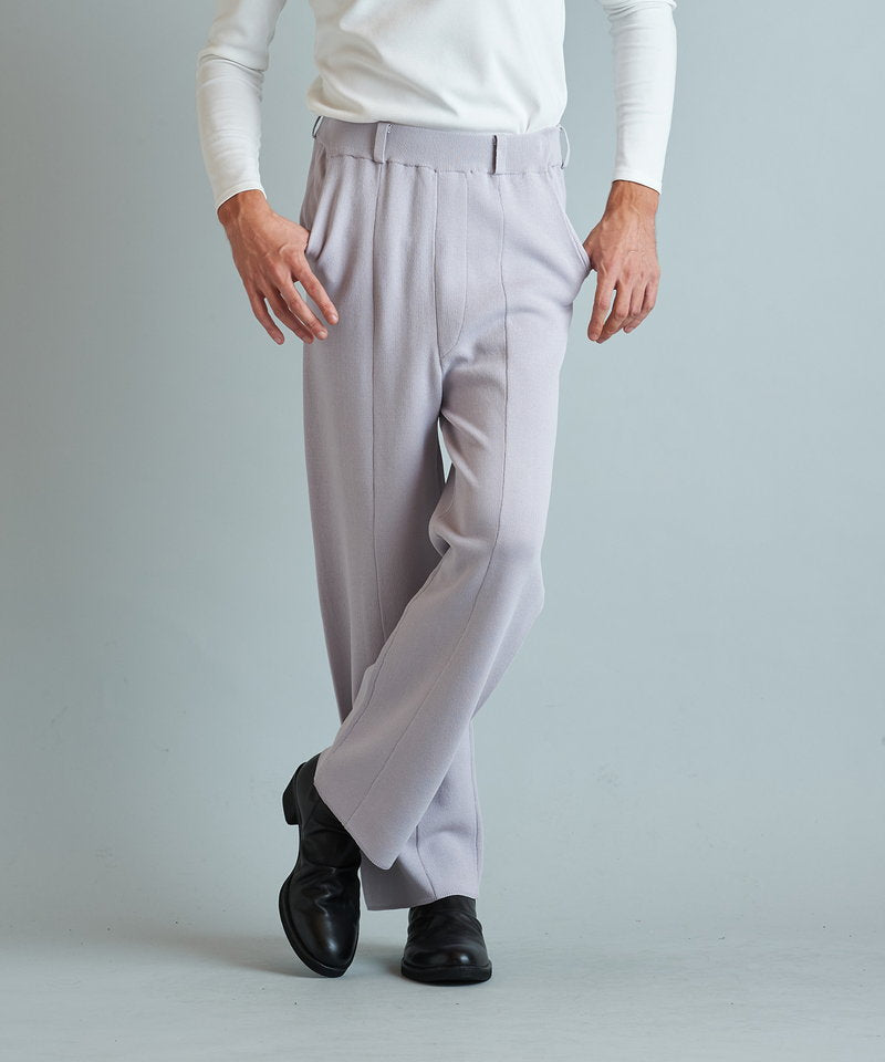 Cool touch knit baggy trousers