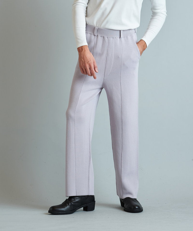 Cool touch knit baggy trousers