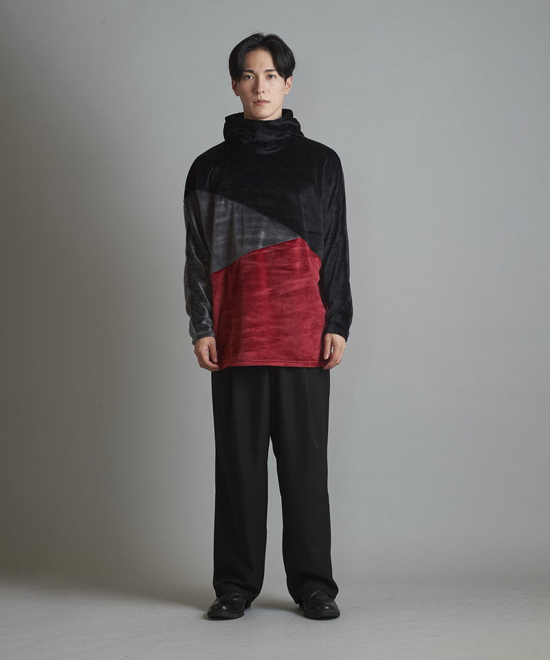 シャギーストレッチボリュームネックパーカ