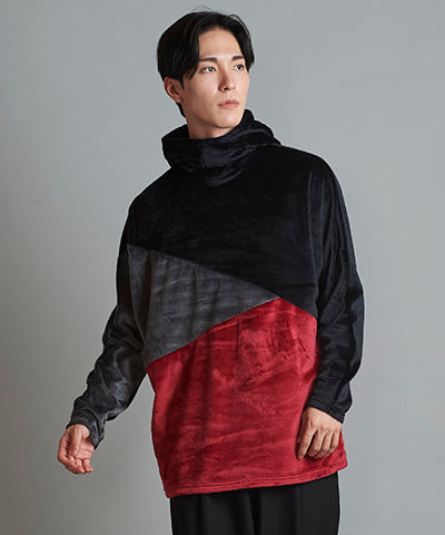 Shaggy Stretch Volume Neck Parka