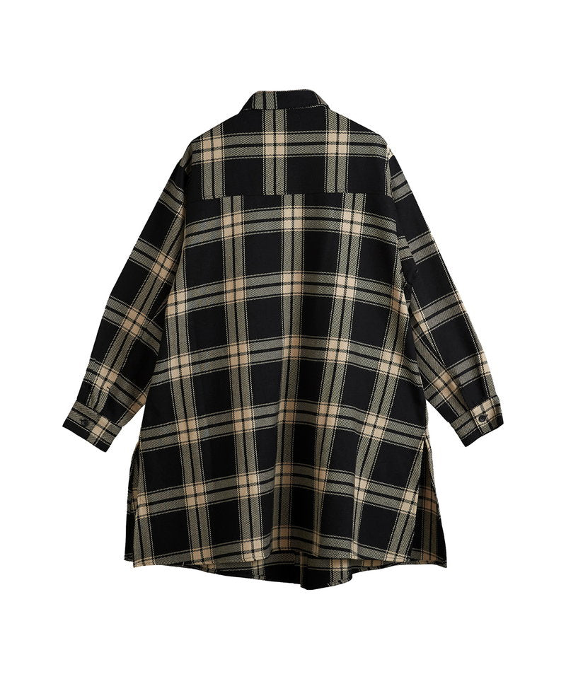 スリットロングBIGチェックSH