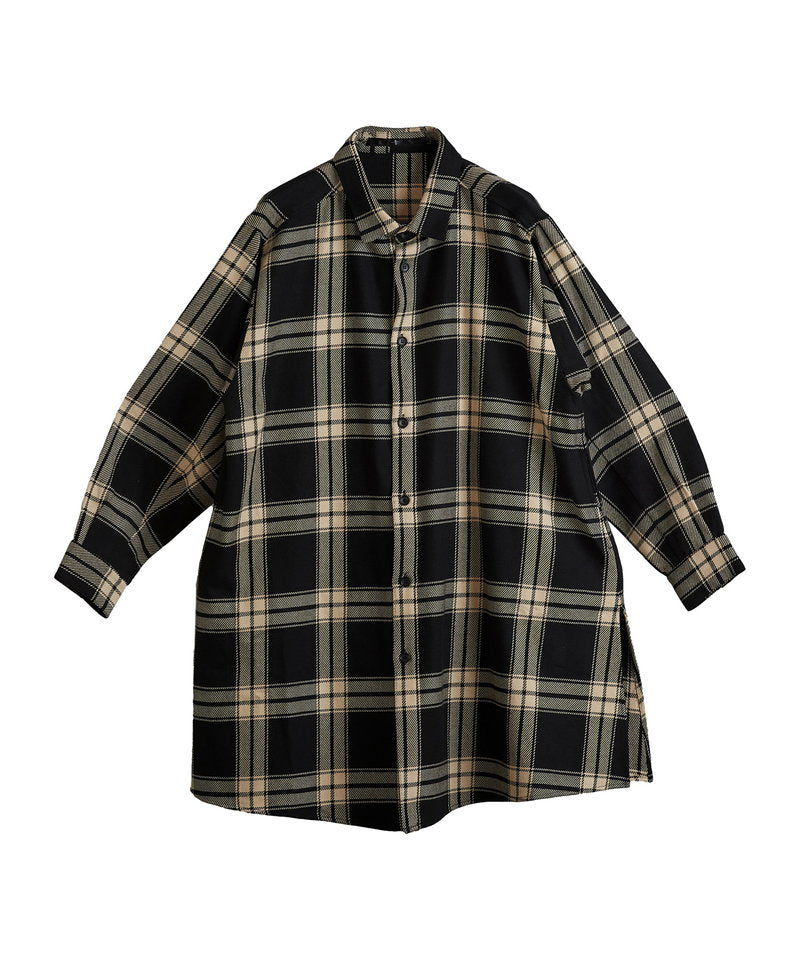 スリットロングBIGチェックSH