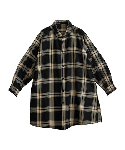 スリットロングBIGチェックSH