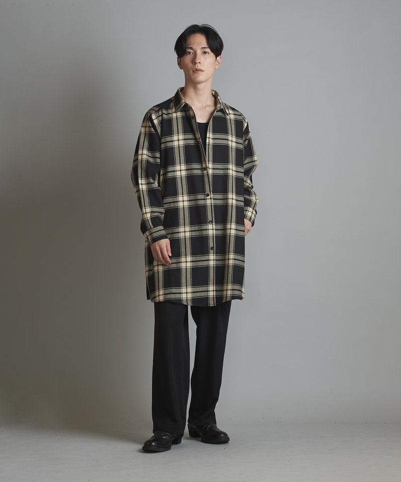 スリットロングBIGチェックSH