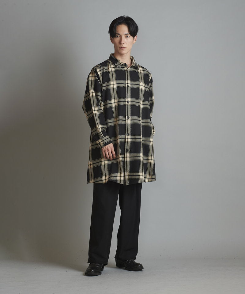 スリットロングBIGチェックSH
