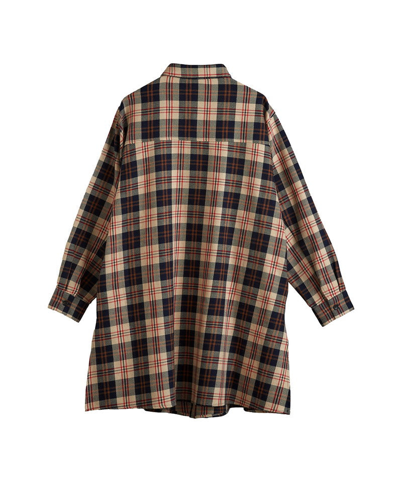 スリットロングBIGチェックSH