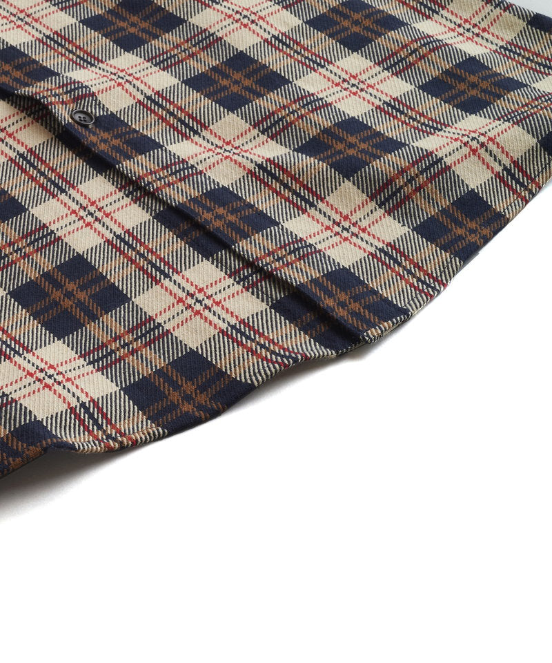 スリットロングBIGチェックSH