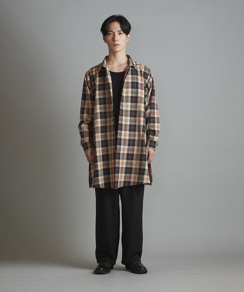 スリットロングBIGチェックSH