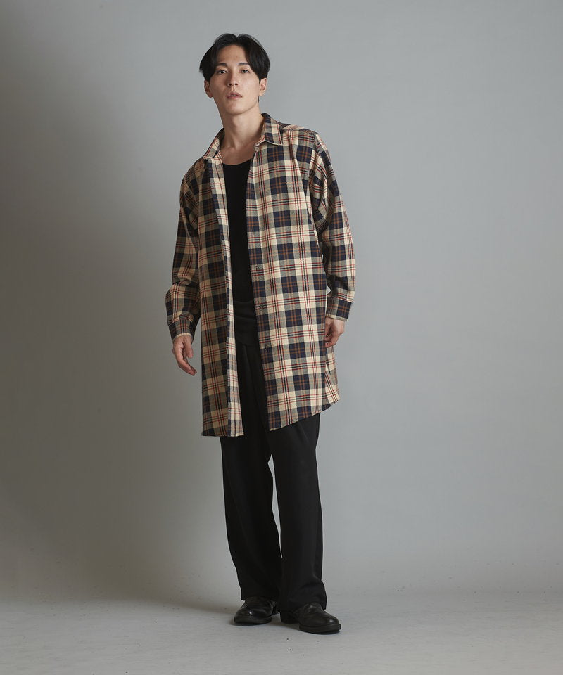 スリットロングBIGチェックSH