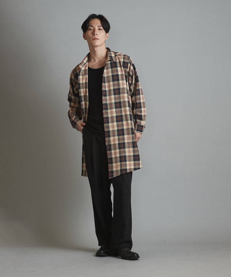 スリットロングBIGチェックSH