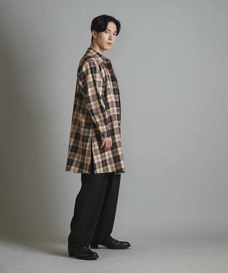 スリットロングBIGチェックSH