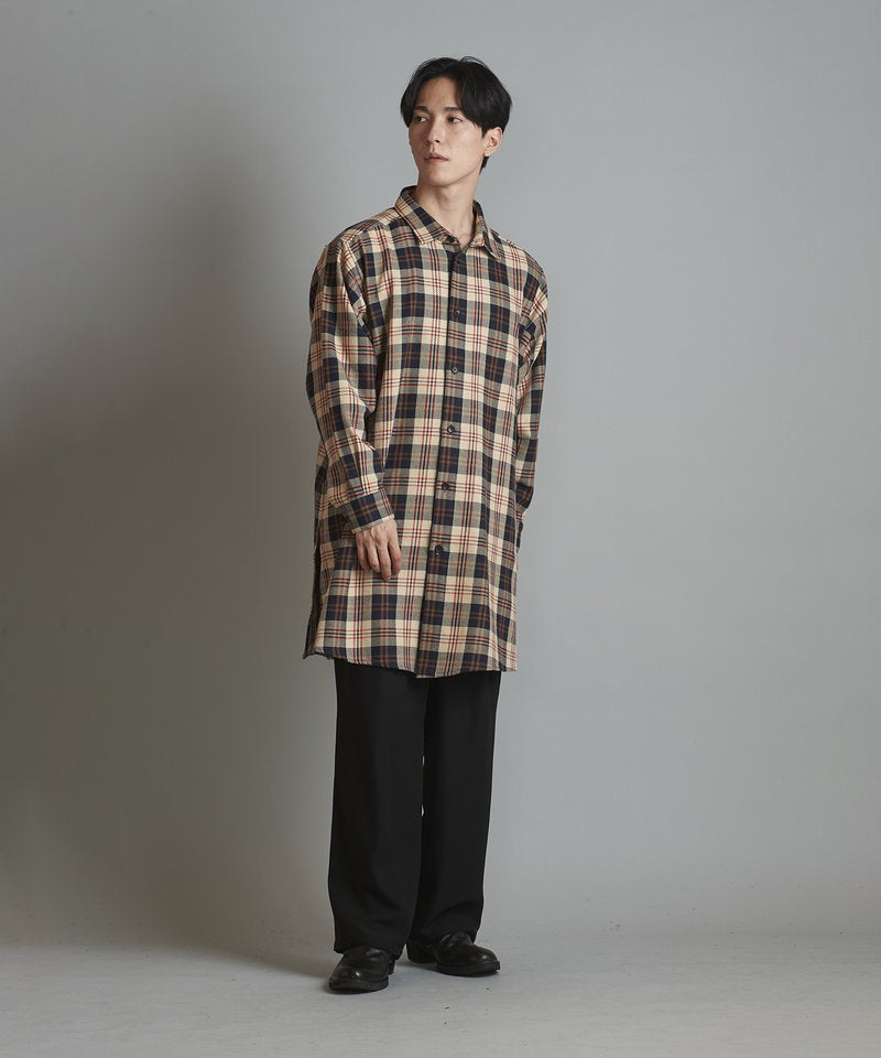 スリットロングBIGチェックSH