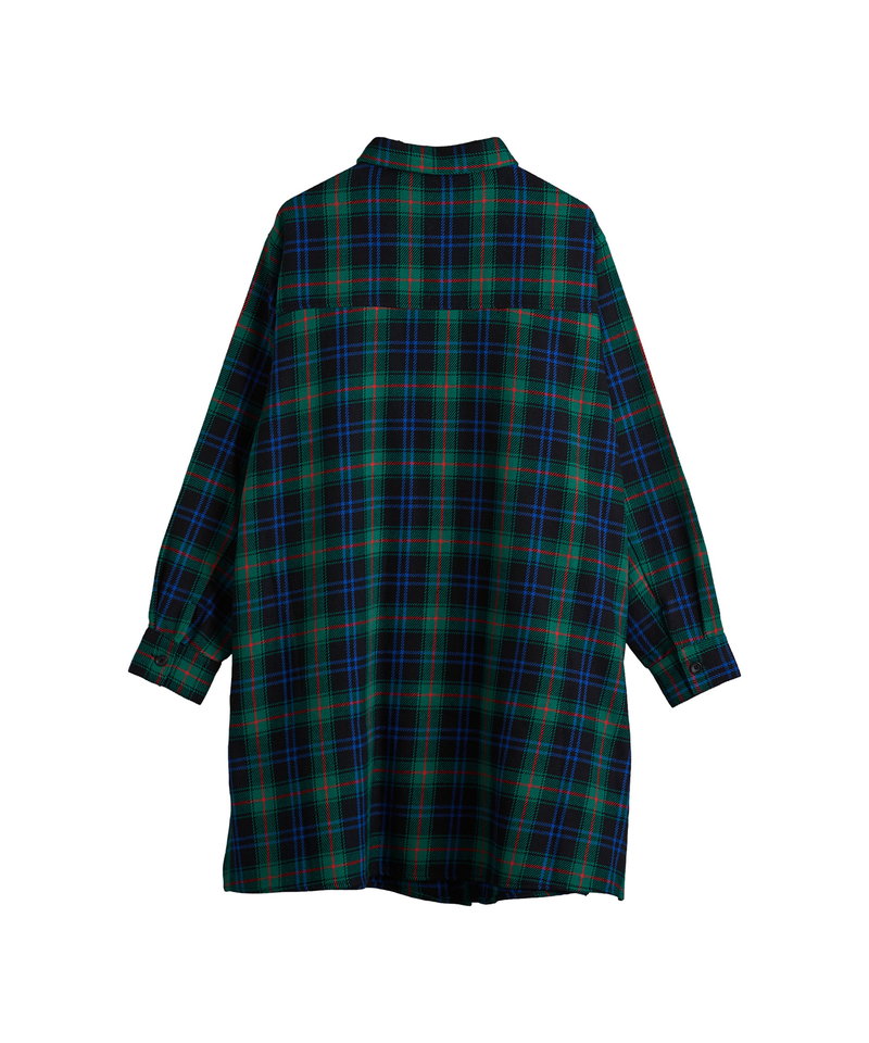 スリットロングBIGチェックSH