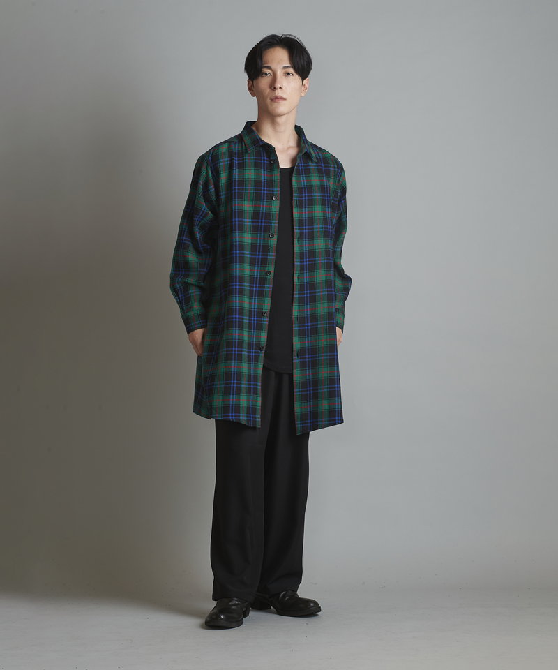 スリットロングBIGチェックSH