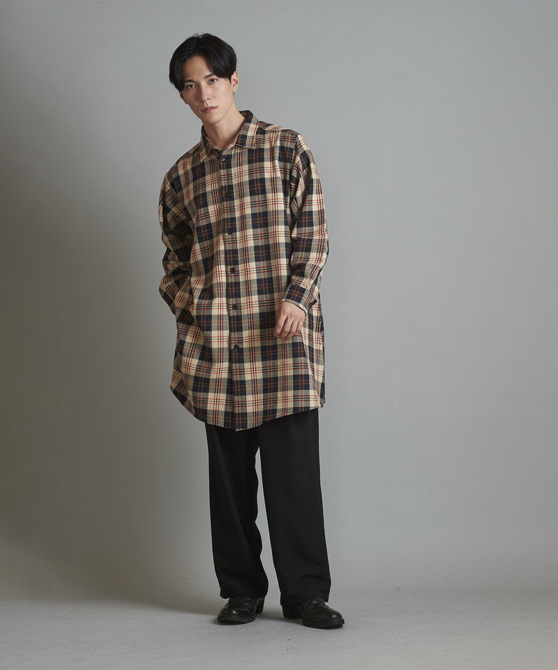 スリットロングBIGチェックSH