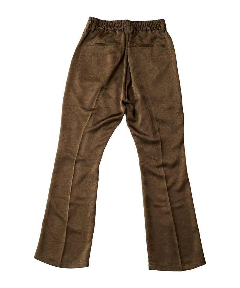 Wrinkle flare pants