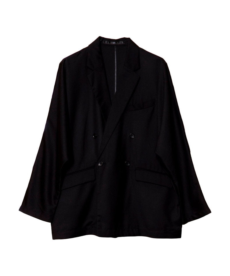 Dolman sleeve double-breasted jacket