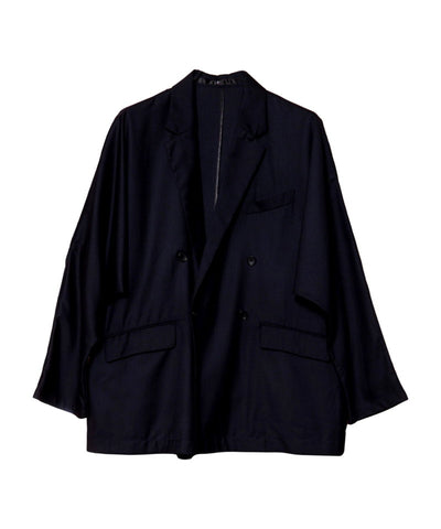 Dolman sleeve double-breasted jacket