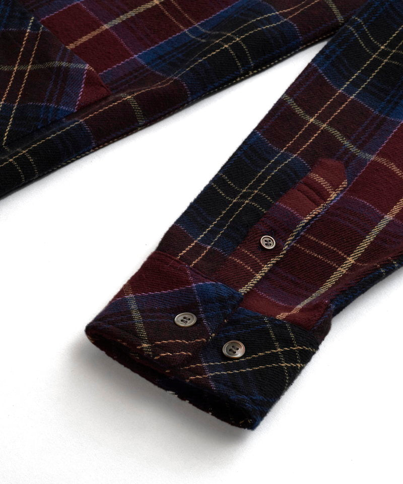 チェックフードロングSH