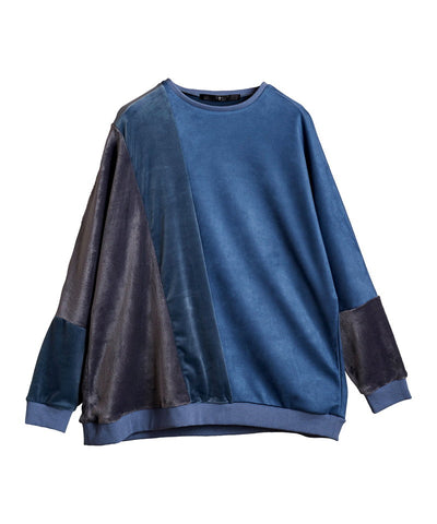 Eco fur switching dolman sleeve C/N-PO