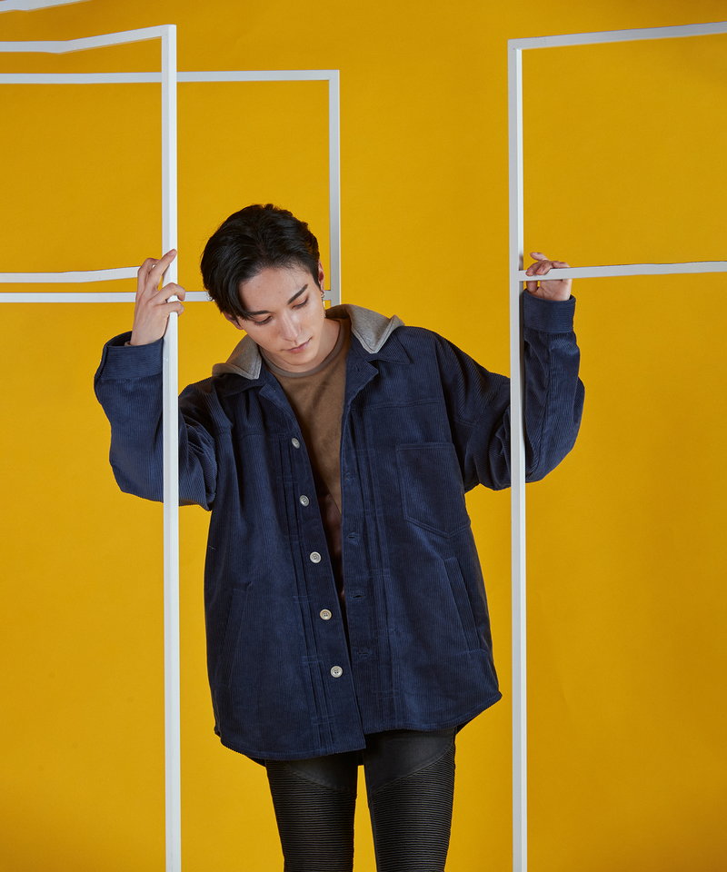 コーデュロイフードBIG-SH