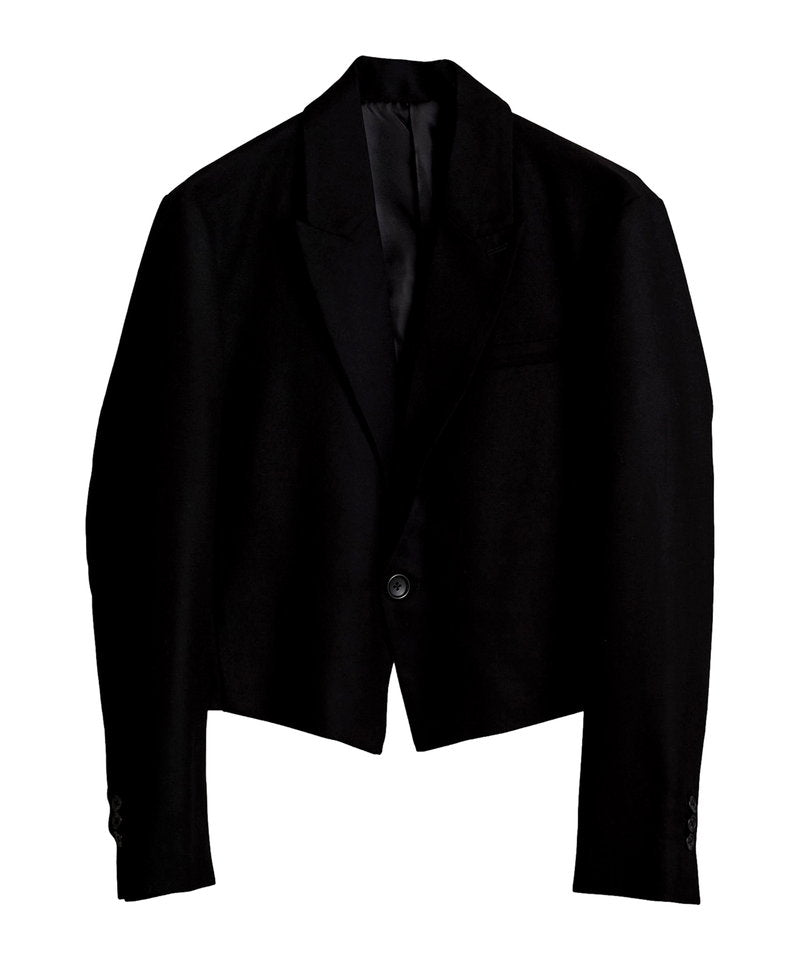 Peak lapel 1B short jacket