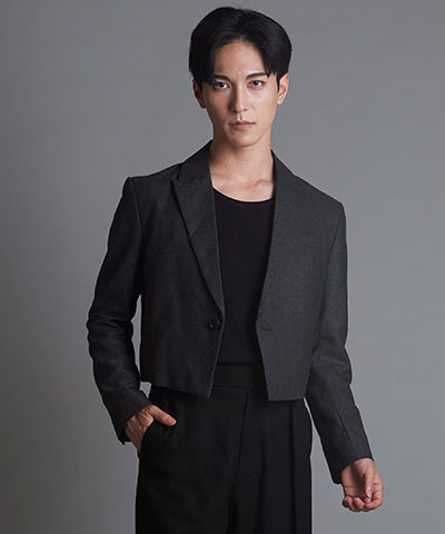 Peak lapel 1B short jacket