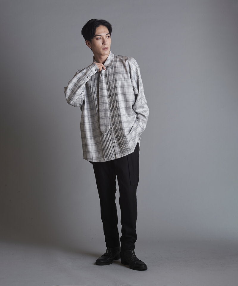 ネクタイ付ピンタックBIG-SH